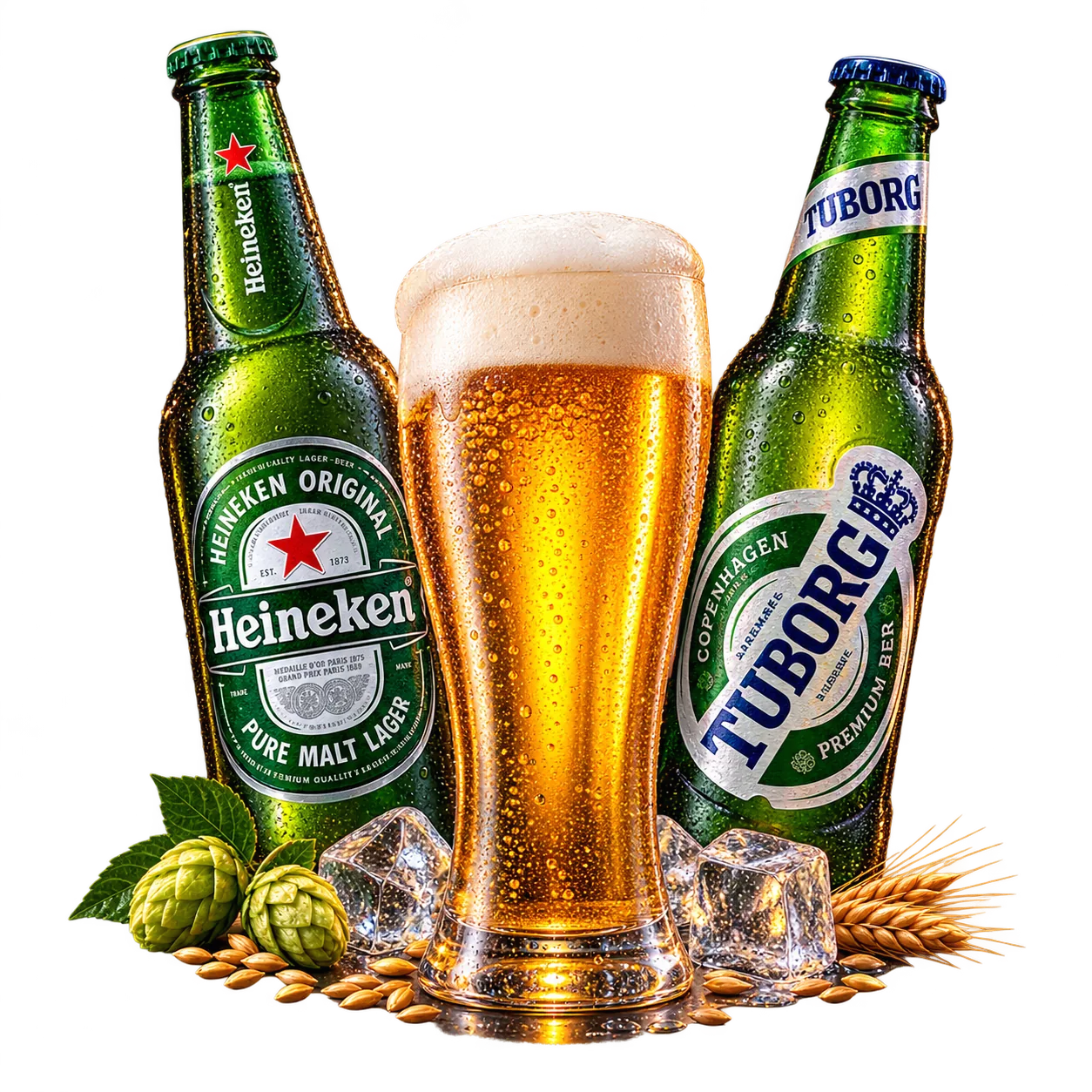 Rashlađena Heineken i Tuborg flaširana piva u EL CAZADOR lounge baru