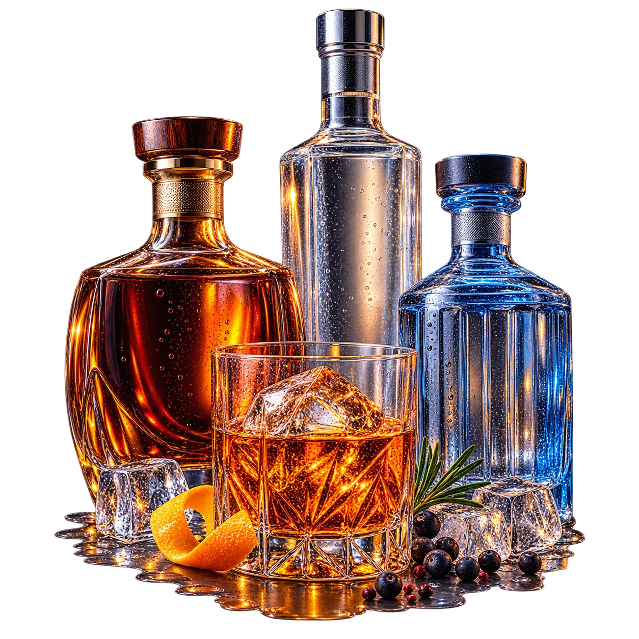 Izbor premium stranih alkoholnih pića u EL CAZADOR lounge baru